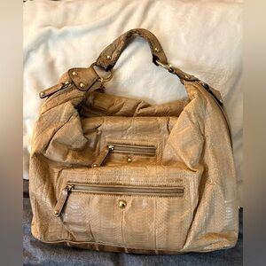 Tod’s snakeskin hobo Pashmy bag